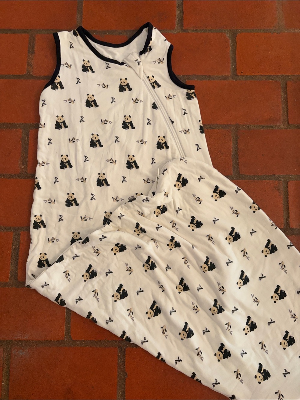 Kyte Baby Panda Print Sleeveless Sleep Sack 0.5 TOG Size Large